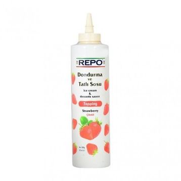 Repo 1 kg Çilek Aromalı Topping Dondurma ve Tatlı Sosu