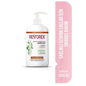 Restorex 1000 ml Kuru ve Yıpranmış Saçlar İçin Onarıcı Bakım Şampuanı