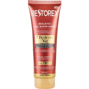 Restorex 250 ml 7 Besleyici Yağ Kuru Normal Yıpranmış Saçlar İçin Saç Kremi
