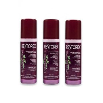 Restorex 3x200 ml Sağlıklı Uzama Etkili Sıvı Saç Kremi