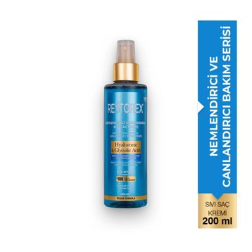 Restorex Hyaluronic & Glycolic Acid Nemlendirici Canlandırıcı Sıvı 200 ml Saç Kremi