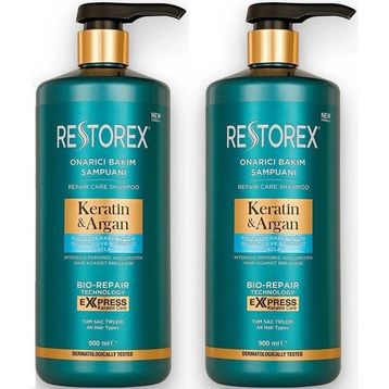 Restorex Keratin Argan 2x900 ml Onarıcı Bakım Şampuan