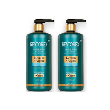 Restorex Keratin Argan 2x900 ml Onarıcı Bakım Şampuan