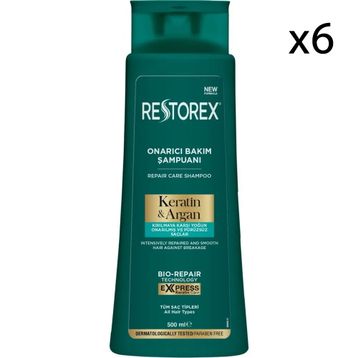 Restorex Keratin Argan 6x500 ml Şampuan