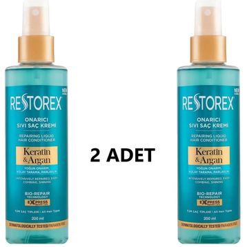 Restorex Keratin Argan Onarıcı 2x200 ml Sıvı Saç Bakım Kremi
