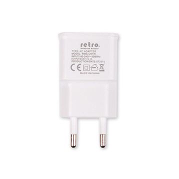 Retro 5V 2.1A Tablet Uyumlu Adaptör Beyaz
