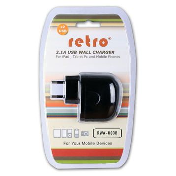 Retro Ezcool 5V 2.1A Çift USB Uyumlu Adaptör