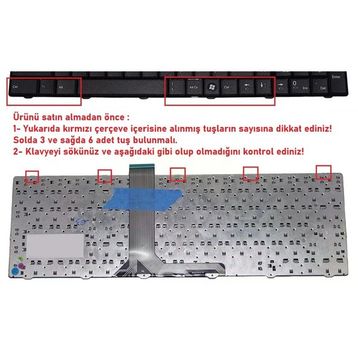 Retro MSI GE60 0ND-412TR V1 Uyumlu Klavye
