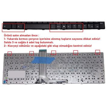 Retro MSI GE60 0ND-412XTR V1 Uyumlu Klavye