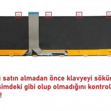 Retro MSI GE60 0ND-412XTR V2 Işıklı Uyumlu Klavye