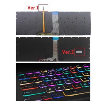 Retro MSI GE63 8RF Raider RGB Siyah Uyumlu Klavye