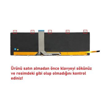 Retro MSI GE70 0NC V2 Işıklı Uyumlu Klavye