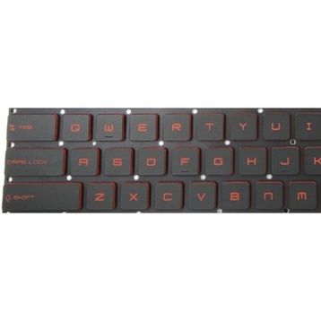 Retro MSI GE72 7RDApache-065XTR Kırmızı Işıklı Uyumlu Klavye