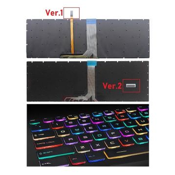 Retro MSI GE73 8RF Raider RGB Siyah Uyumlu Klavye
