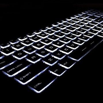 Retro MSI GT72VR 6RE Dominator Pro Tobii Siyah Işıklı Uyumlu Klavye