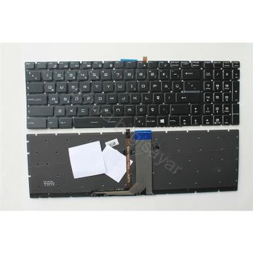 Retro MSI PE62 7RD Siyah Uyumlu Klavye