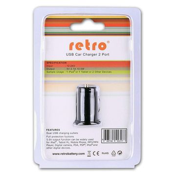 Retro RCA-U02B Siyah Araç İçi Şarj Adaptörü