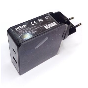 Retro RNA-UTC72 60W USB-C PD + 12W USB 2-in-1 Adaptör