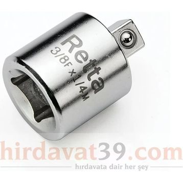 Retta 1/4-3/8 Lokma Adaptör