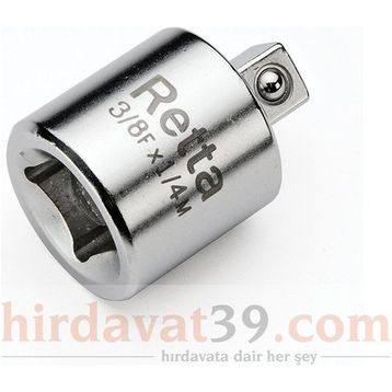 Retta 1/4-3/8 Lokma Adaptör
