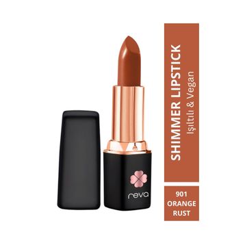 Reva Shimmer Orange Rust No:901 Ruj