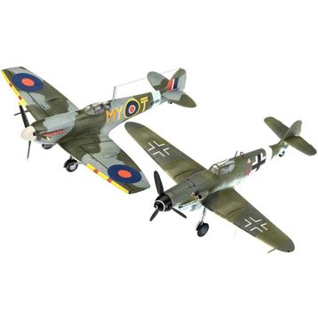 Revell Combat Set Bf109G-10-Spitfire Mk.V 63710 Maket Seti