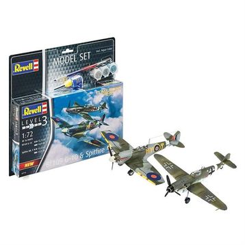 Revell Combat Set Bf109G-10-Spitfire Mk.V 63710 Maket Seti