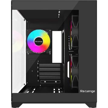Revenge Nova RGB 3 Fanlı Siyah Micro ATX Gaming Bilgisayar Kasası