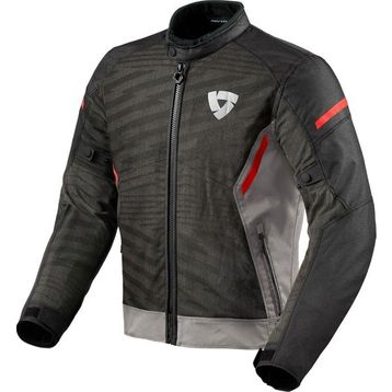 Revit Torque 2 H2O Erkek Gri-Kırmızı Üç Mevsim Motosiklet Montu