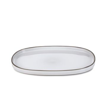 Revol Caractere Beyaz 35x21 Oval Tabak