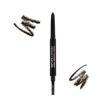 Revolution Duo Brow Pencil Dark Brown Göz Kalemi