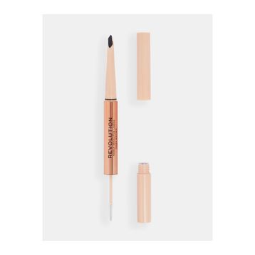 Revolution Fluffy Brow Duo Kaş Kalemi ve Dark Brown Kaş Maskarası
