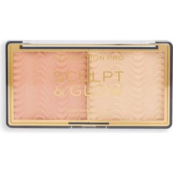 Revolution Pro Highlighter Sculpt Glow Light Medium 8 gr Palet