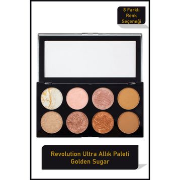 Revolution Ultra Golden Sugar 8'li Pembeli Allık Paleti