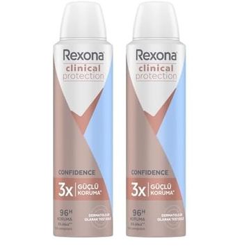 Rexona Clinical Protection Confidence 2x150 ML Kadın Sprey Deodorant