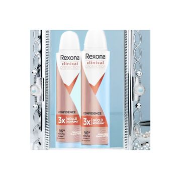 Rexona Clinical Protection Confidence 2x150 ML Kadın Sprey Deodorant