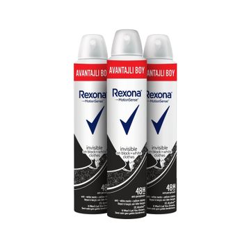 Rexona Invisible Black White 3x200 ml Kadın Deodorant