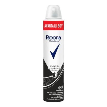 Rexona Invisible Black+White Antiperspirant 200 ml Kadın Sprey Deodorant