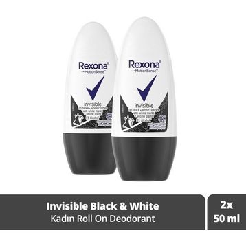 Rexona Invisible Black+White Kadın 50x2 Roll-On Deodorant