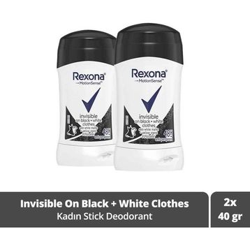 Rexona Invisible On Black White Kadın 2x40 ml Stick Deodorant