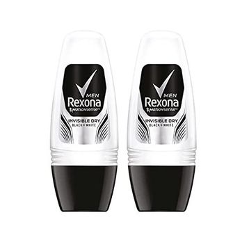 Rexona Men Erkek Invisible On Black White Clothes 50 ml X2 Adet Roll On Deodorant