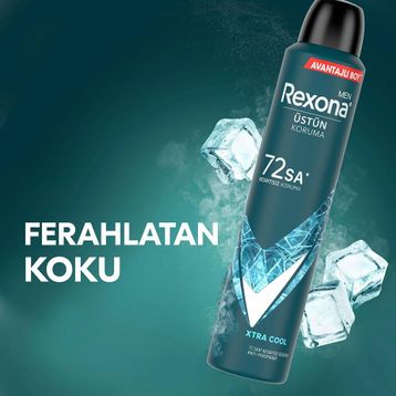 Rexona Men Xtra Cool 200 ml Erkek Sprey Deodorant ve Rexona Shower Fresh 2x200 ml Kadın Sprey Deodorant