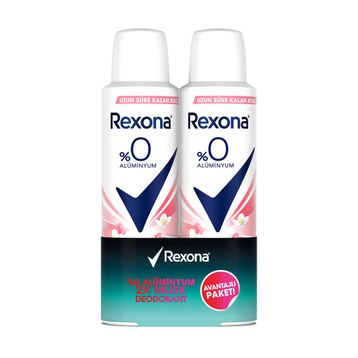 Rexona Musk %0 Alüminyum 2x150 ml Kadın Sprey Deodorant