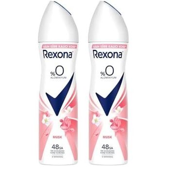 Rexona Musk %0 Alüminyum 2x150 ml Kadın Sprey Deodorant