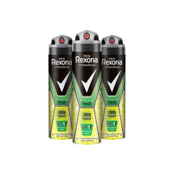 Rexona Natural Fresh Limon Ferahlığı 3x150 ml Erkek Deodorant