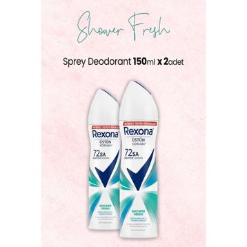 Rexona Shower Fresh 2x150 ml Kadın Sprey Deodorant