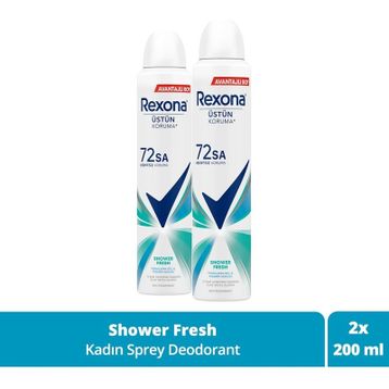 Rexona Shower Fresh Kadın 2x200 ml Sprey Deodorant