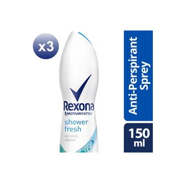 Rexona Shower Fresh Kadın 3x150 ml Sprey Deodorant