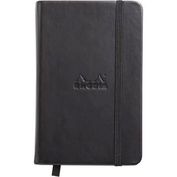 Rhodia Noktalı Siyah 9x14 cm Sert Kapak Lastikli Defter