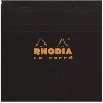 Rhodia Siyah 80 Yaprak Kareli Bloknot